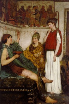  Marat Painting - Sir Lawrence The Soldier Of Marathon Romantic Sir Lawrence Alma Tadema